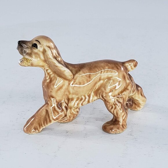Hagen Renaker Cocker Spaniel Dog Figurine Missing Newspaper Figurine *Repaired* - Picture 3 of 10
